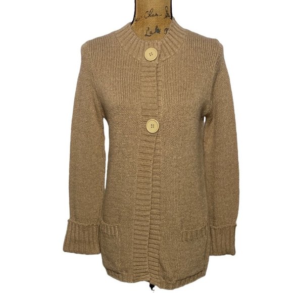 Sidney Gould Vtg Cardigan Sweater S M Mohair Long Big Buttons Its Pure Gould - Picture 1 of 5